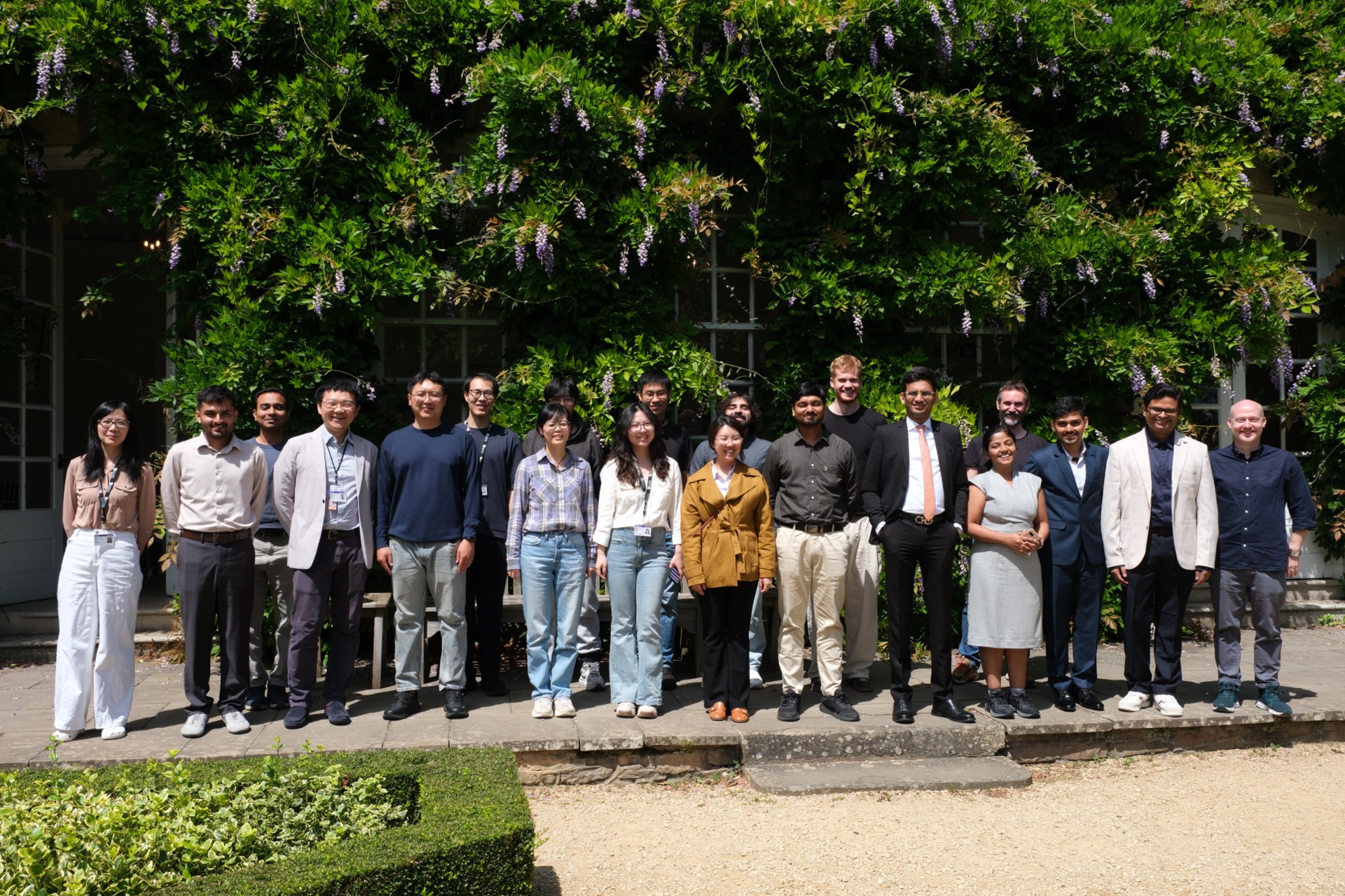Participants outside Goldney Hall