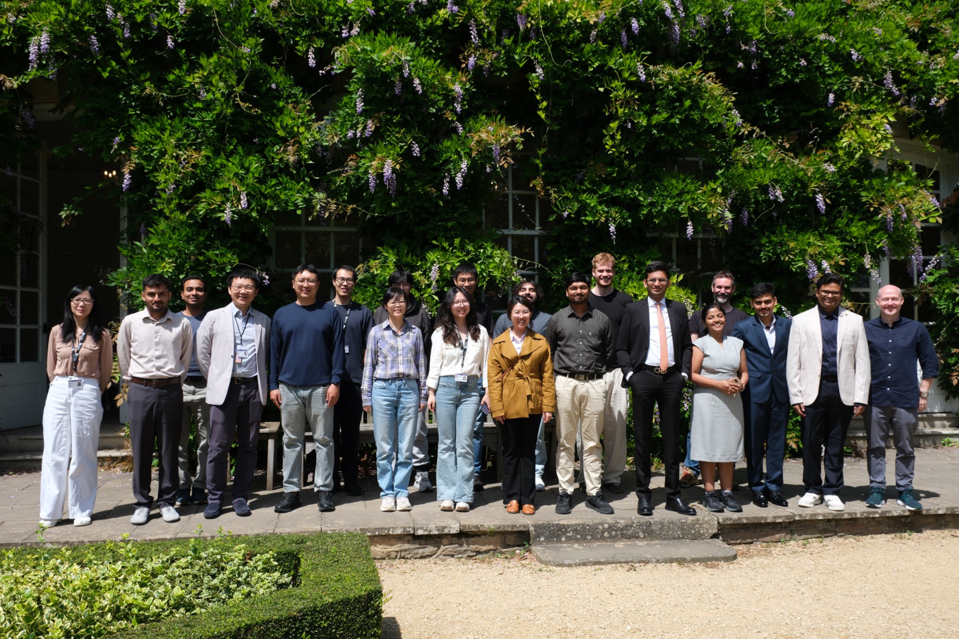 University of Bristol and IIT Bombay workshop group outside Goldney Hall